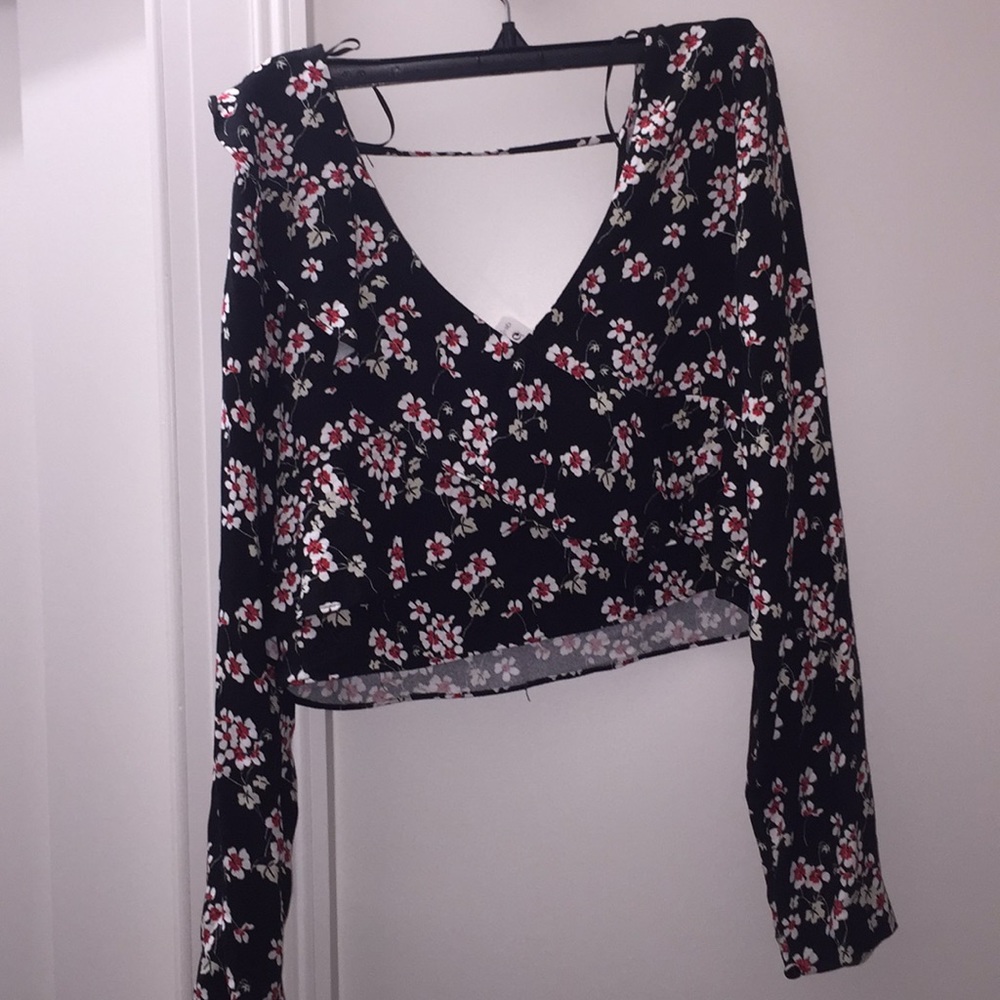 ZARA printed crop top